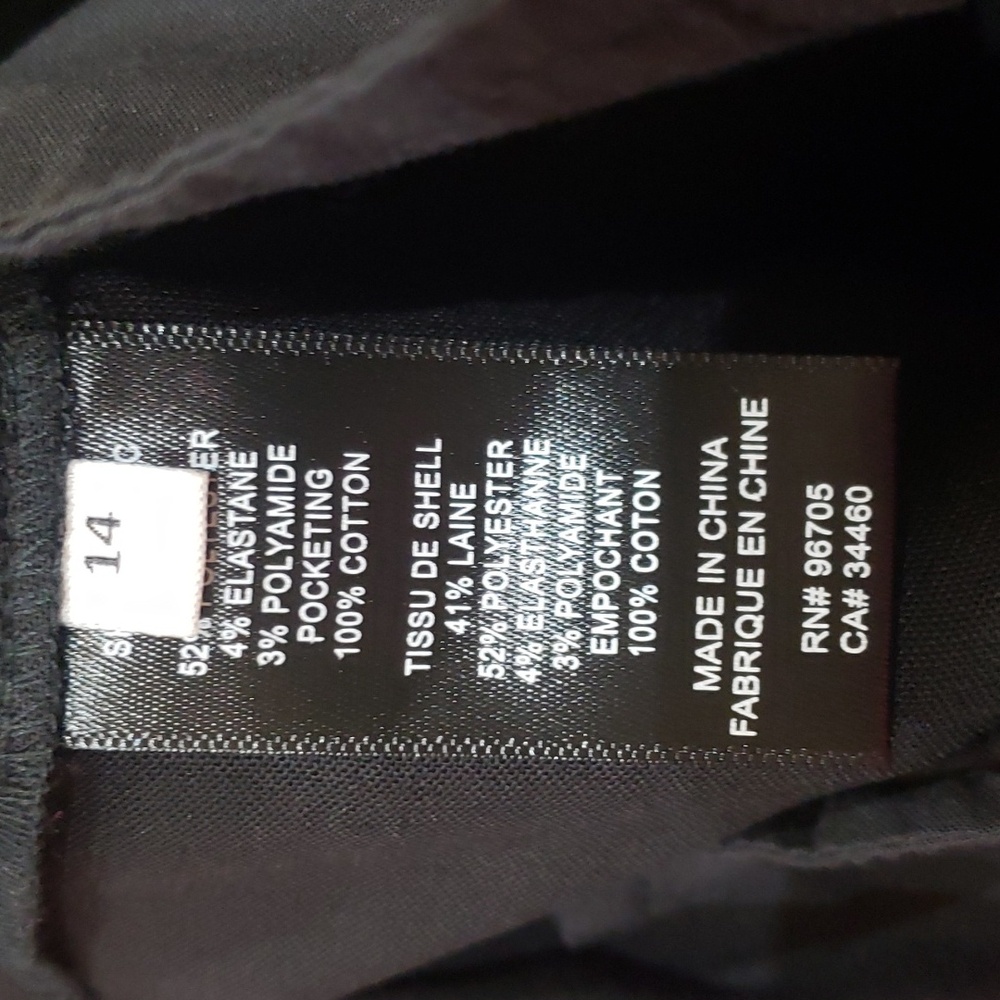 Nwt Rebecca Taylor 14 black refined suit pants - Picture 9 of 13